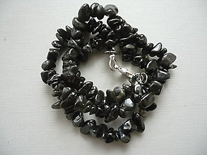 Minerály - Zlomky 45 cm - obsidián černý - 16171921_