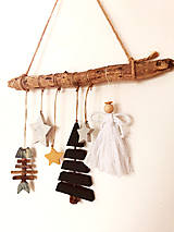 Dekorácie - Vianočná drevená závesná dekorácia - 16171107_
