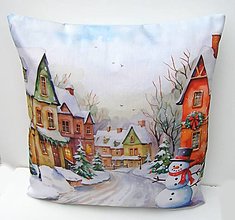 Úžitkový textil - Obliečka, zimná, Vianočná - 16174970_