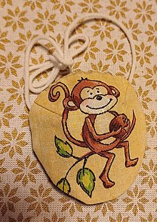 Detské doplnky - Klapka na oko opica s kokosovym orechom - 16176676_
