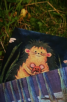 Papiernictvo - pohľadnica "Ježko s myškou" - 16176411_