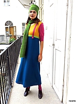 FLAYA - pletené šaty pestrobarevné