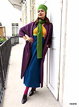 Šaty - FLAYA - pletené šaty pestrobarevné - 16174983_