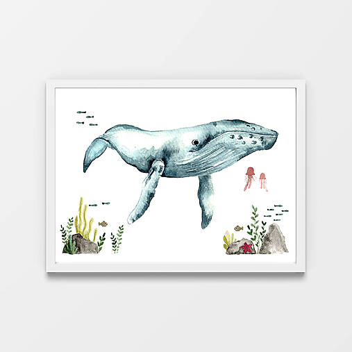 Art Print - veľryba