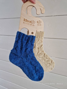 Pánske oblečenie - Modré ponožky - 16174349_
