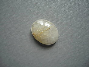 Minerály - Kabošon - sagenit 16 mm, č.48f - 16177206_