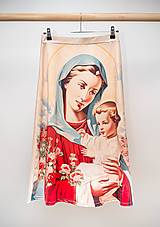 Sukne - Sukňa s potlačou Márie a Ježiška - 16177335_