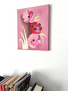 Obrazy - Ružové kvety  A4 - 16177770_