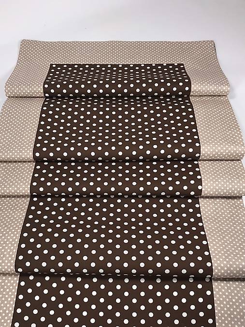 Úžitkový textil - obrusy set Čoko mocca - 16179412_