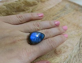 Prstene - Labradorit prsteň - 16178073_