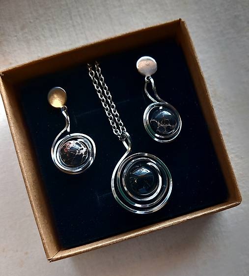 Sady šperkov - Onyx,regalit,chirurgická oceľ - 16177726_