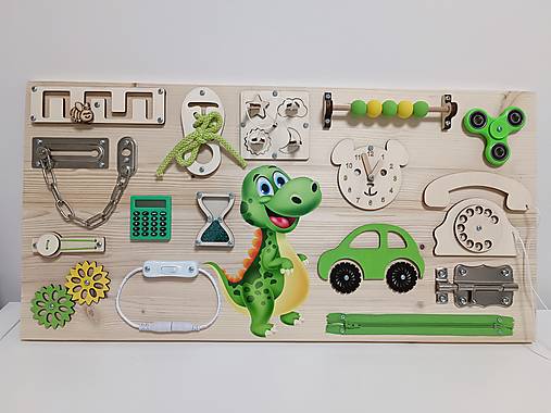 Hračky - Activity board Dino - 16179544_