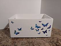 Nábytok - Modré motýle - 16184374_