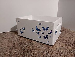 Nábytok - Modré motýle - 16184370_