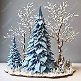 Grafika - origami vianočná téma - 16182233_