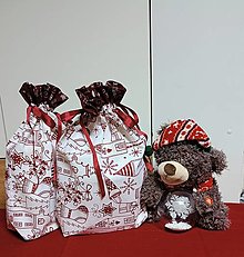 Úžitkový textil - Vianočné vrecká na darčeky - 16182986_