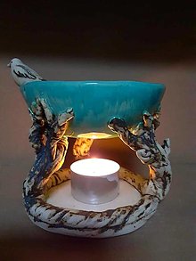 Svietidlá a sviečky - Aromalampa " Vtáčia" - 16184209_