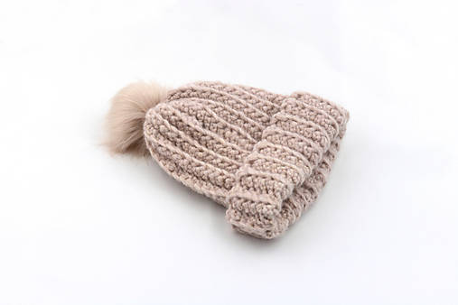 Čiapky, čelenky, klobúky - Ružová čiapka dámska ALPACA/ BAVLNA/MERINO - 16182924_