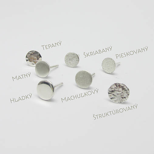 Náušnice - GeoMeTry / Points / napichovacie náušnice kusovky (Doplatok 1kus) - 16181204_