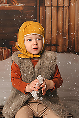 Detské čiapky - Zimná baranička menžester - 16184679_