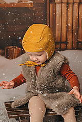 Detské čiapky - Zimná baranička menžester - 16184680_