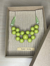 Náhrdelníky - Bubbles Fusion- drevený náhrdelník v darčekovej krabičke - 16184134_