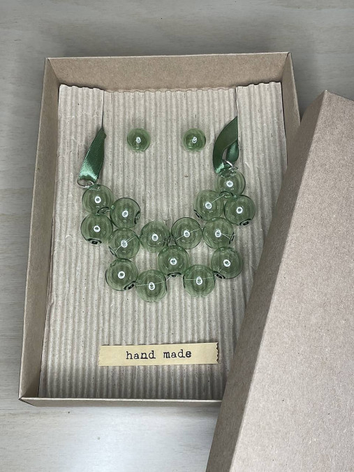 Bubbles Fusion- náhrdelník a náušnice - SET v darčekovej krabičke