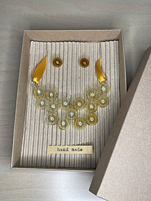 Náhrdelníky - Bubbles Fusion- náhrdelník a náušnice - SET v darčekovej krabičke - 16183970_