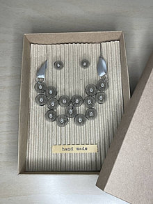 Náhrdelníky - Bubbles Fusion- náhrdelník a náušnice - SET v darčekovej krabičke - 16183996_