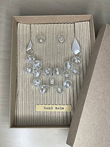 Náhrdelníky - Bubbles Fusion- náhrdelník a náušnice - SET v darčekovej krabičke - 16184044_