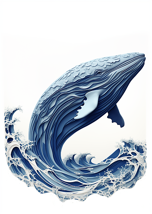Veľryba - print