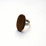 Prstene - Prsteň s dreveným očkom - olivovníkový - 16184432_