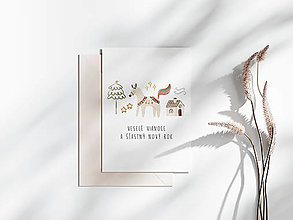 Papiernictvo - Otváracia vianočná pohľadnica Vianočná rozprávka 4 - 16185203_