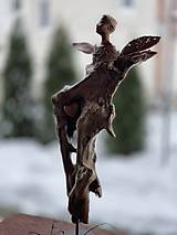 Sochy - Anjel na dreve 55 cm  - 16184933_