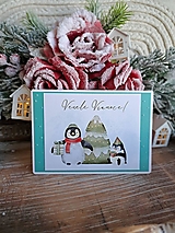 Papiernictvo - Vianočná pohľadnica - Veselé tučniaky - 16184720_