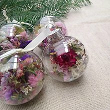 Dekorácie - Kvetinové ozdoby malé (vianočné) (Pestrofarebná) - 16186898_