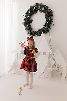 Detské oblečenie - Vianočné šaty pre dievčatká - 16188221_