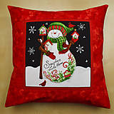 Úžitkový textil - Vianočná obliečka na vankúš - 16187954_