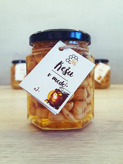 Včelie produkty - Kešu v agátovom mede - 16188301_