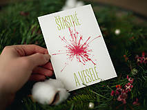 Papiernictvo - Vianočná pohľadnica Prskavka - 16185388_