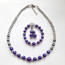 Sady šperkov - Set-náhrdelník,náušnice a náramok - 16191606_