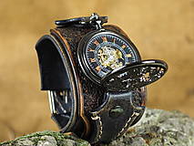 Náramky - Steampunk vreckové/náramkové hodinky II -drak - 16191202_