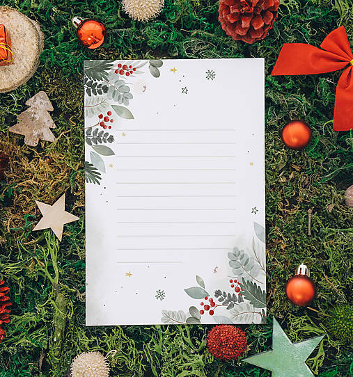 Papiernictvo - List Ježiškovi vzor 04 - 16190651_