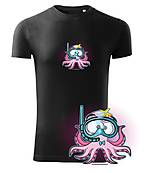 Topy, tričká, tielka - Tričko s krátkym rukávom chobotnica L - 16191368_