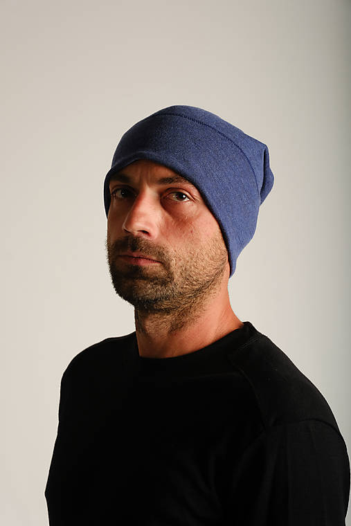 Čiapky, čelenky, klobúky - Merino čiapka pre dospelých krátka - unisex - 16188605_