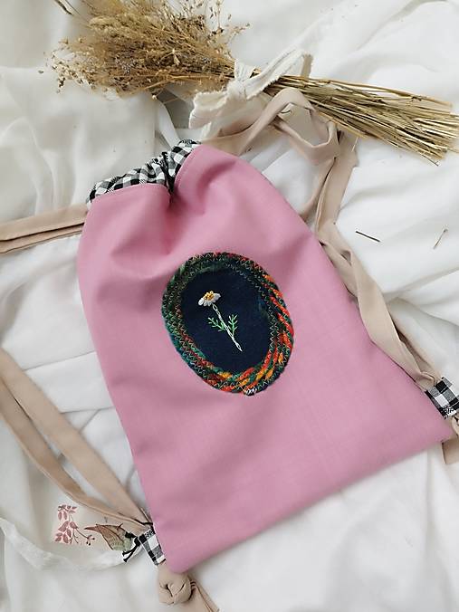 Batohy - Zľava! Dievčenský vak harmanček  - 16189157_