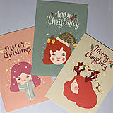 Obrazy - 3 Christmas Postcards - 16190638_
