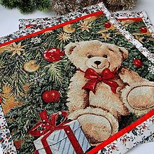 Úžitkový textil - Vianočný koberček - dečka - prestieranie - 46cm x 46cm - 16188552_