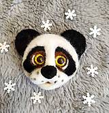Plstěná brož panda