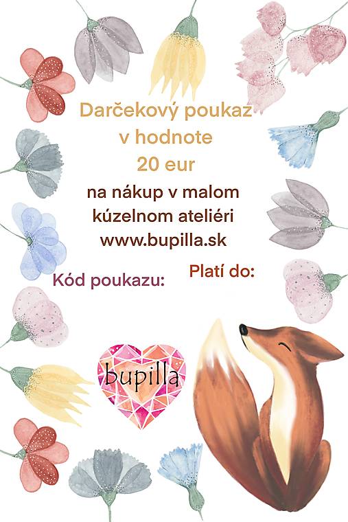 Darčekový poukaz v hodnote 20 eur